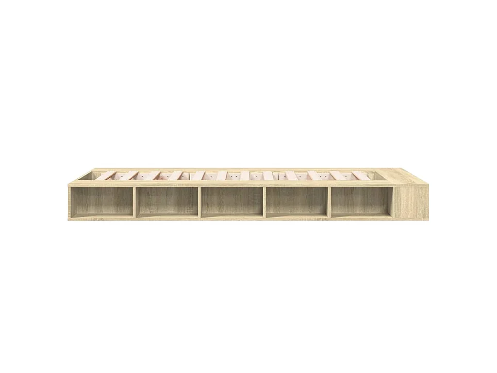 Cadre de lit sans matelas chêne sonoma 90x200 cm