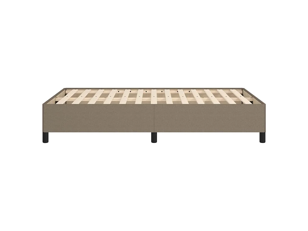 Cadre de lit sans matelas taupe 120x190 cm tissu