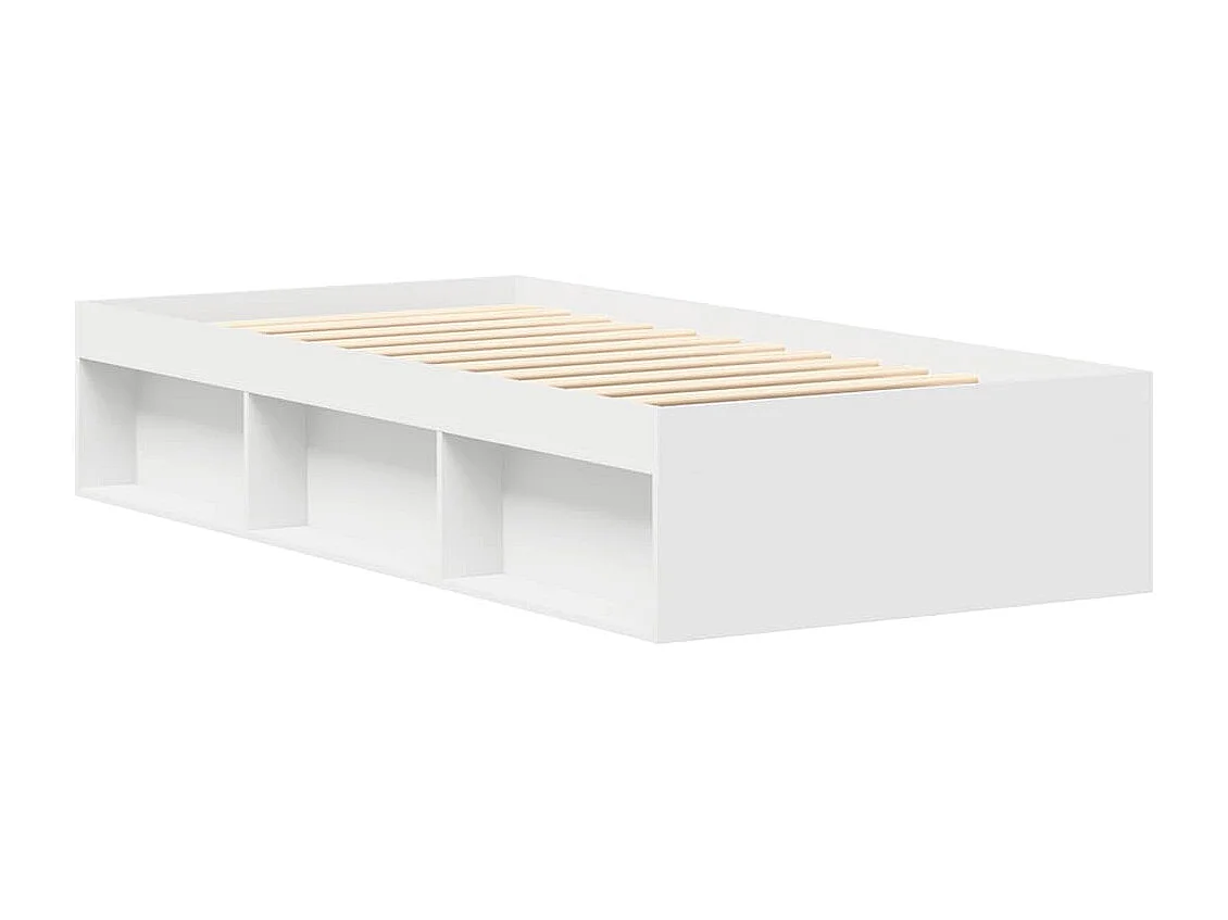 Cadre de lit sans matelas blanc 90x200 cm