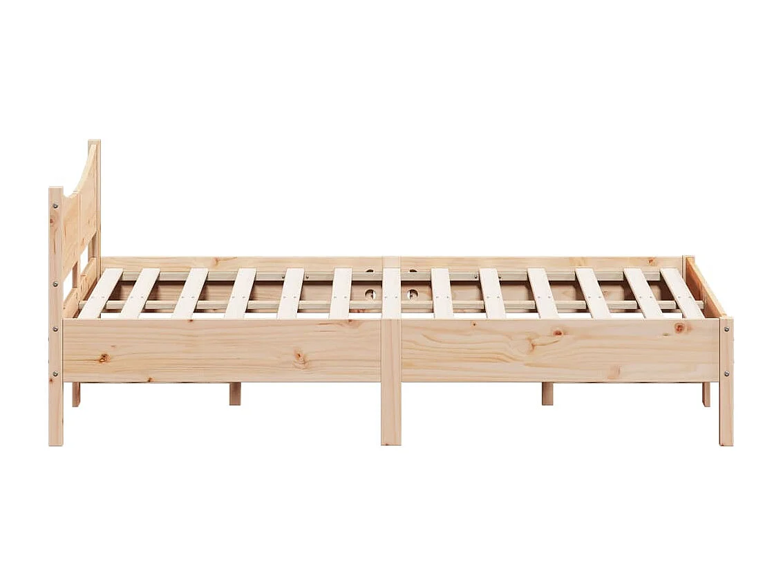 Cadre de lit sans matelas 120x200 cm bois de pin massif