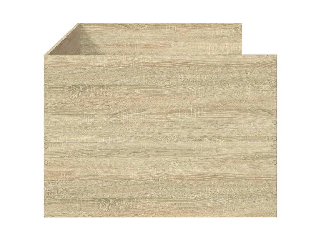Slaapbank met lades zonder matras 100x200cm sonoma eikenkleurig