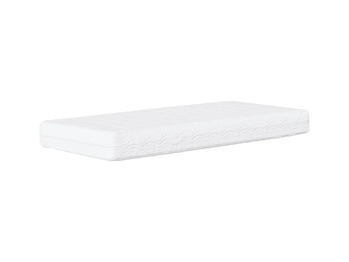 Letto con Materasso Nero 80x200 cm in Velluto