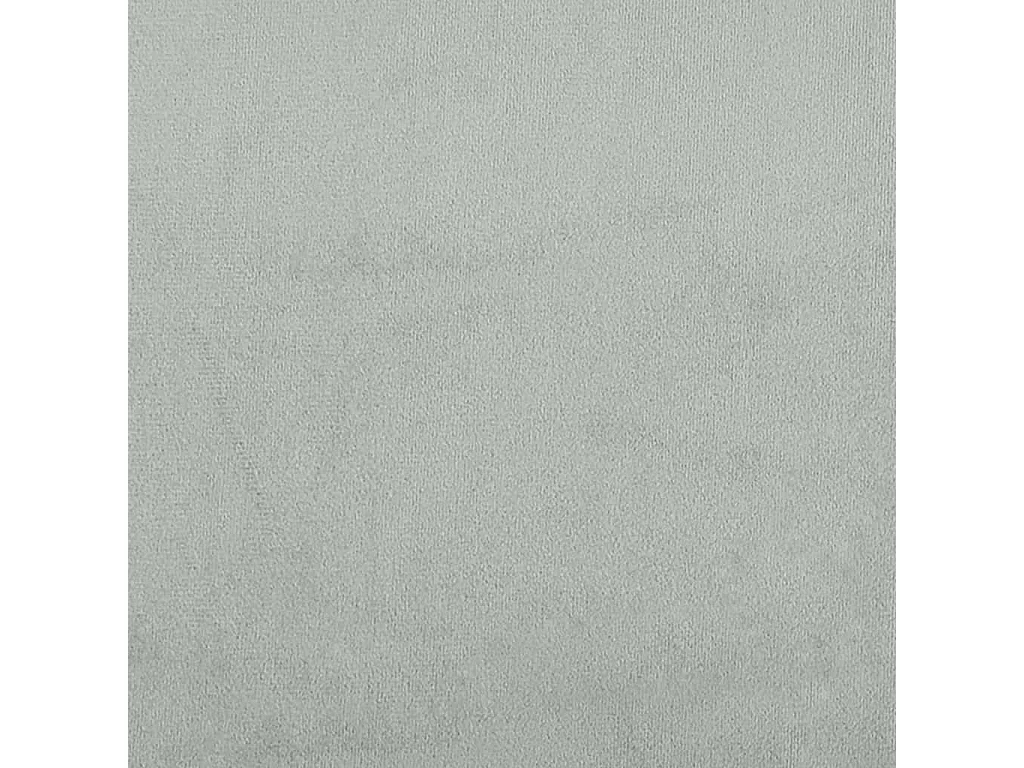 Cama con colchón terciopelo gris claro 80x200 cm