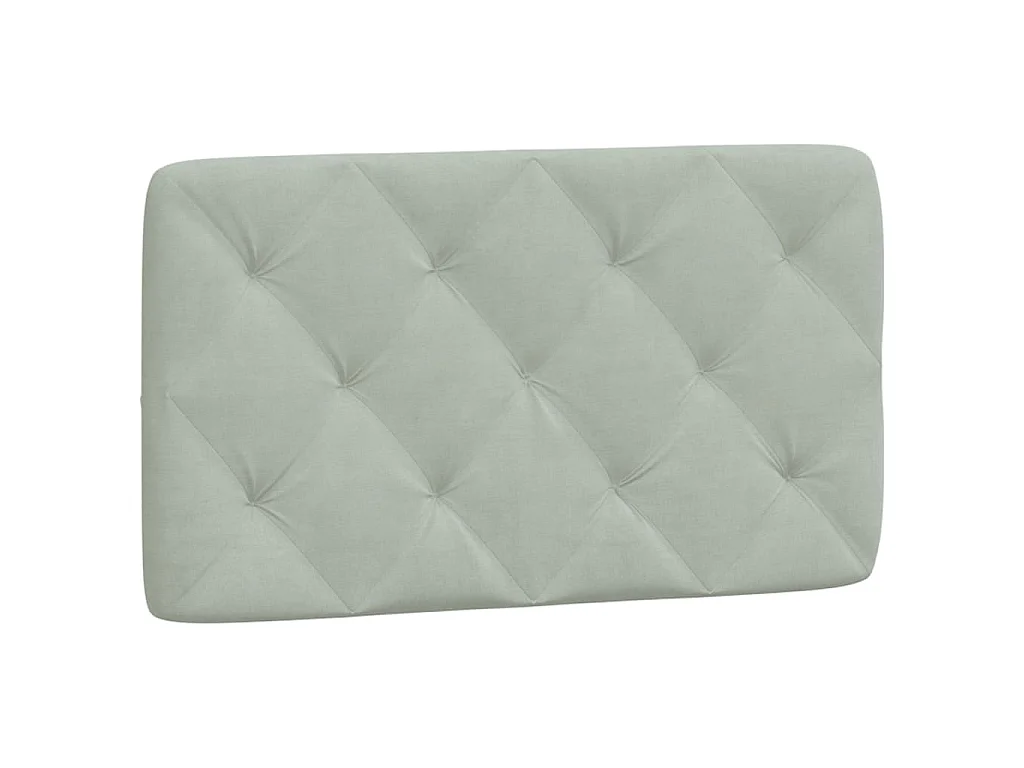 Letto con Materasso Grigio Chiaro 80x200 cm in Velluto