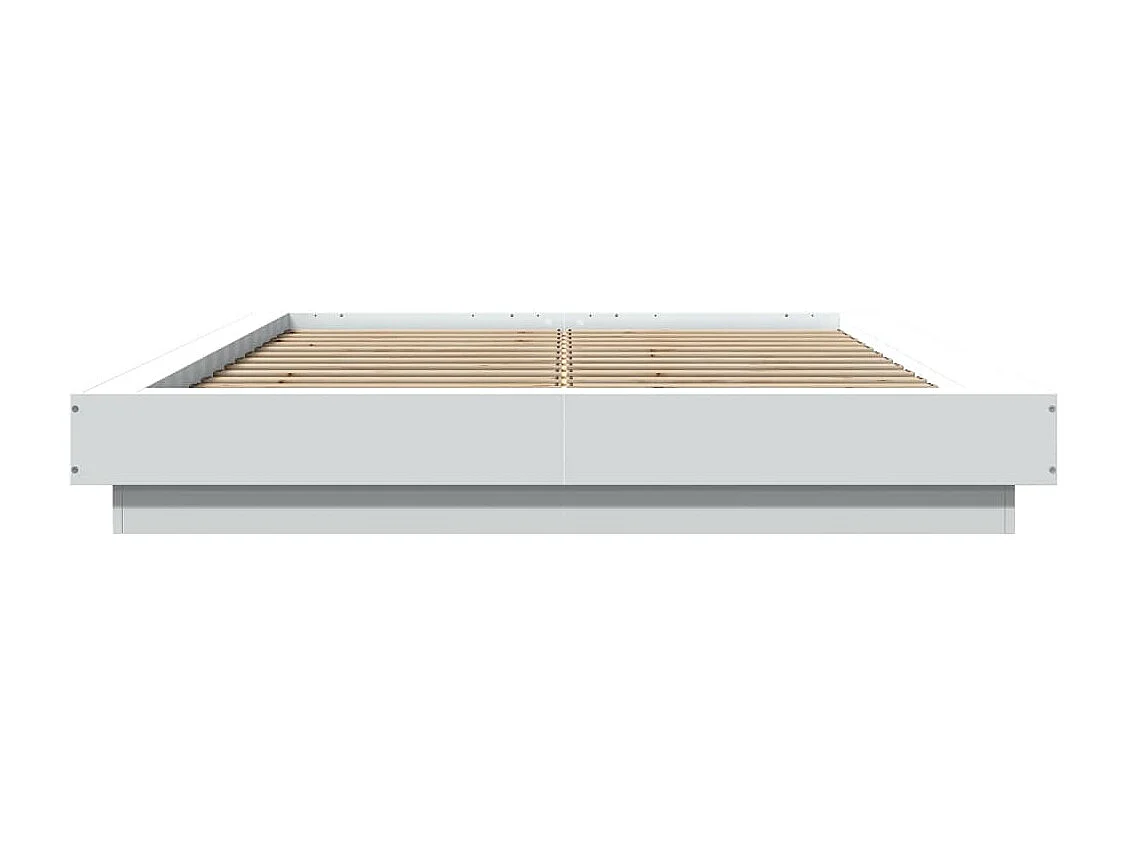 Cadre de lit sans matelas blanc 140x200 cm