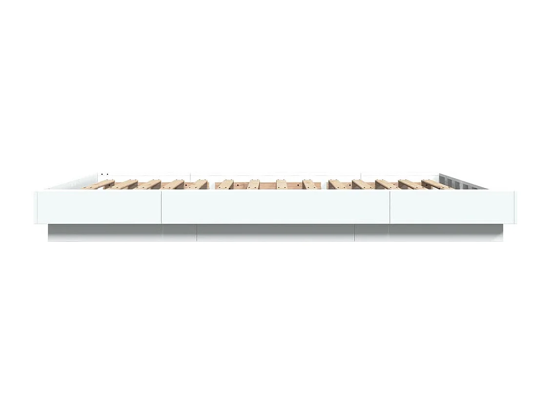 Cadre de lit sans matelas blanc 140x200 cm