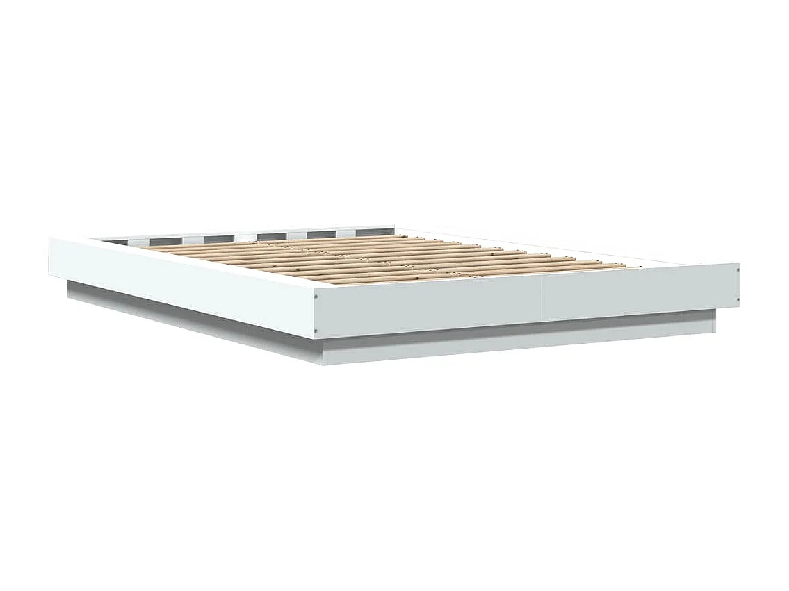 Cadre de lit sans matelas blanc 140x200 cm