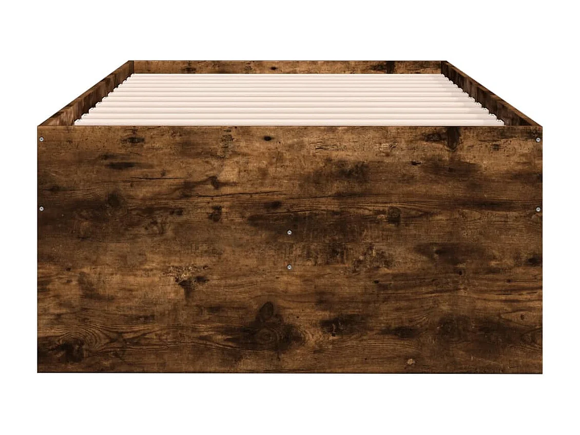 Lit de jour avec tiroirs sans matelas chêne fumé 90x200 cm