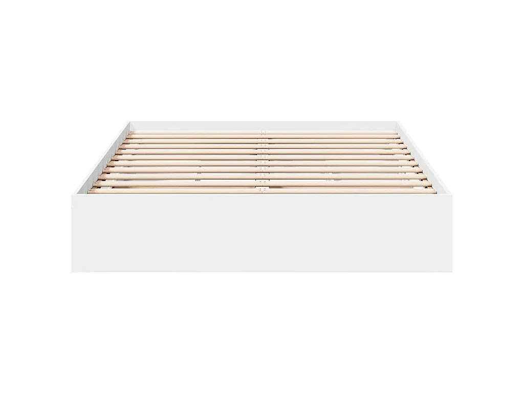Cadre de lit avec tiroirs sans matelas blanc 120x200 cm