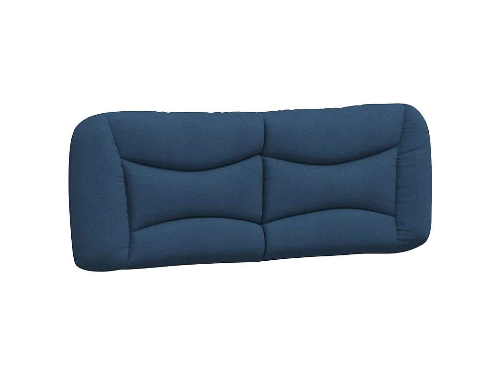 Lit avec matelas Hvar bleu 120x200 cm tissu