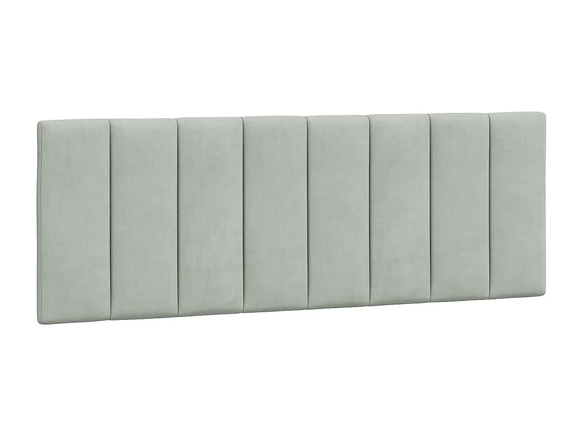 Bedframe zonder matras "Hanko" 120x200 cm fluweel lichtgrijs
