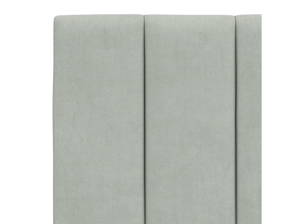 Giroletto senza Materasso Hanko Grigio Chiaro 120x200 cm Velluto