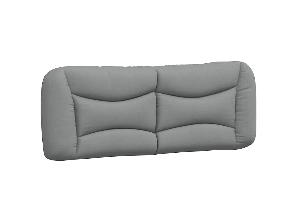 Cadre de lit sans matelas Hvar gris clair 180x200 cm tissu