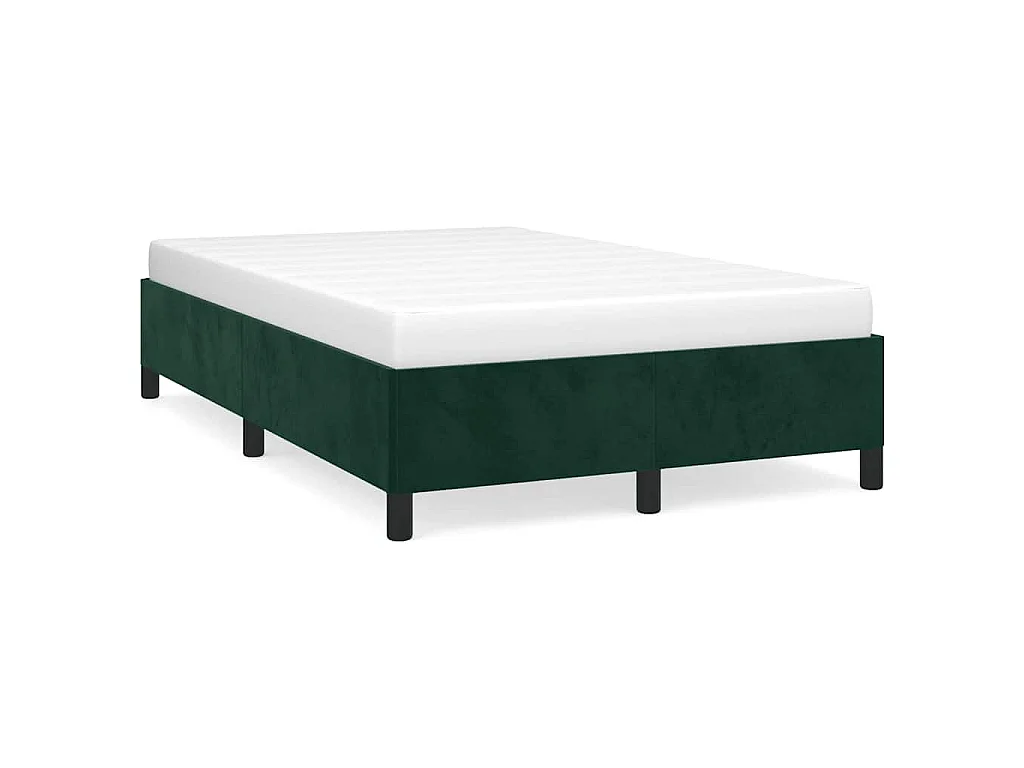 Bedframe zonder matras 120x190 cm fluweel donkergroen