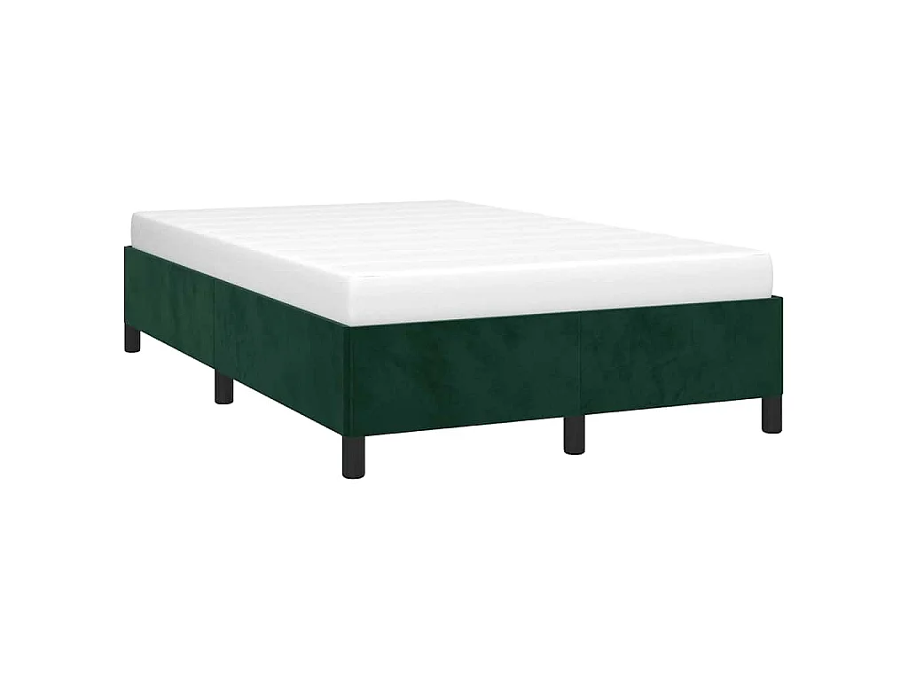 Bedframe zonder matras 120x190 cm fluweel donkergroen