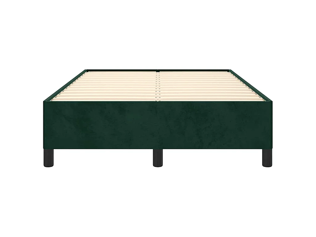 Bedframe zonder matras 120x190 cm fluweel donkergroen