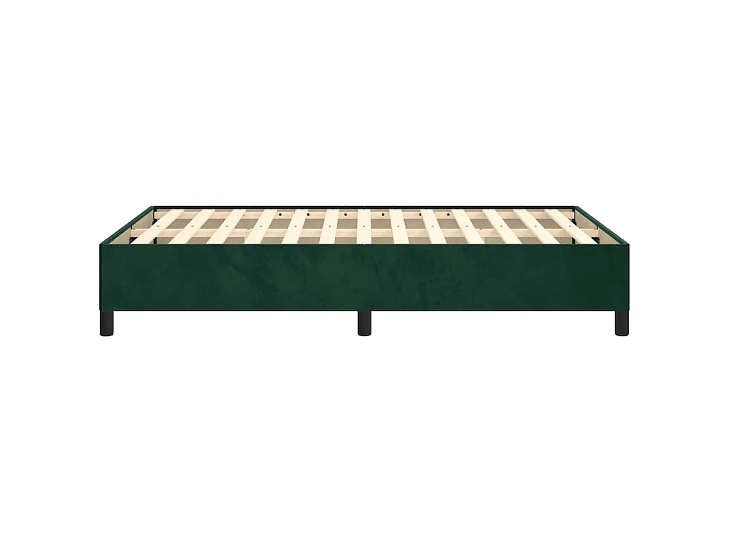 Bedframe zonder matras 120x190 cm fluweel donkergroen