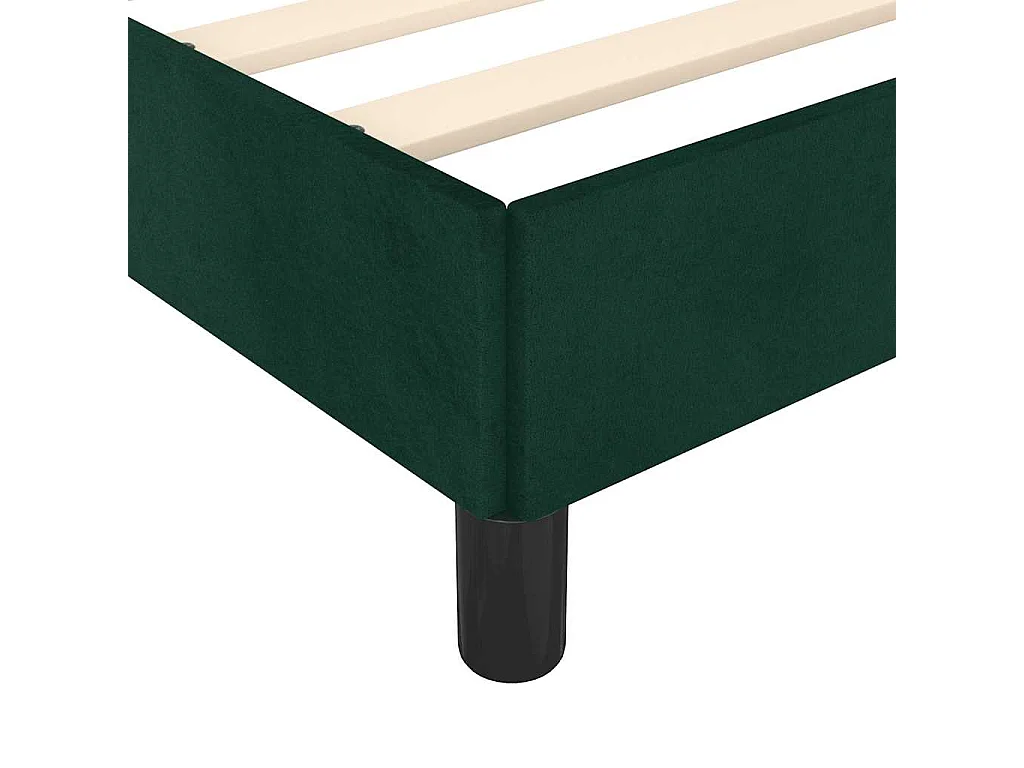 Bedframe zonder matras 120x190 cm fluweel donkergroen
