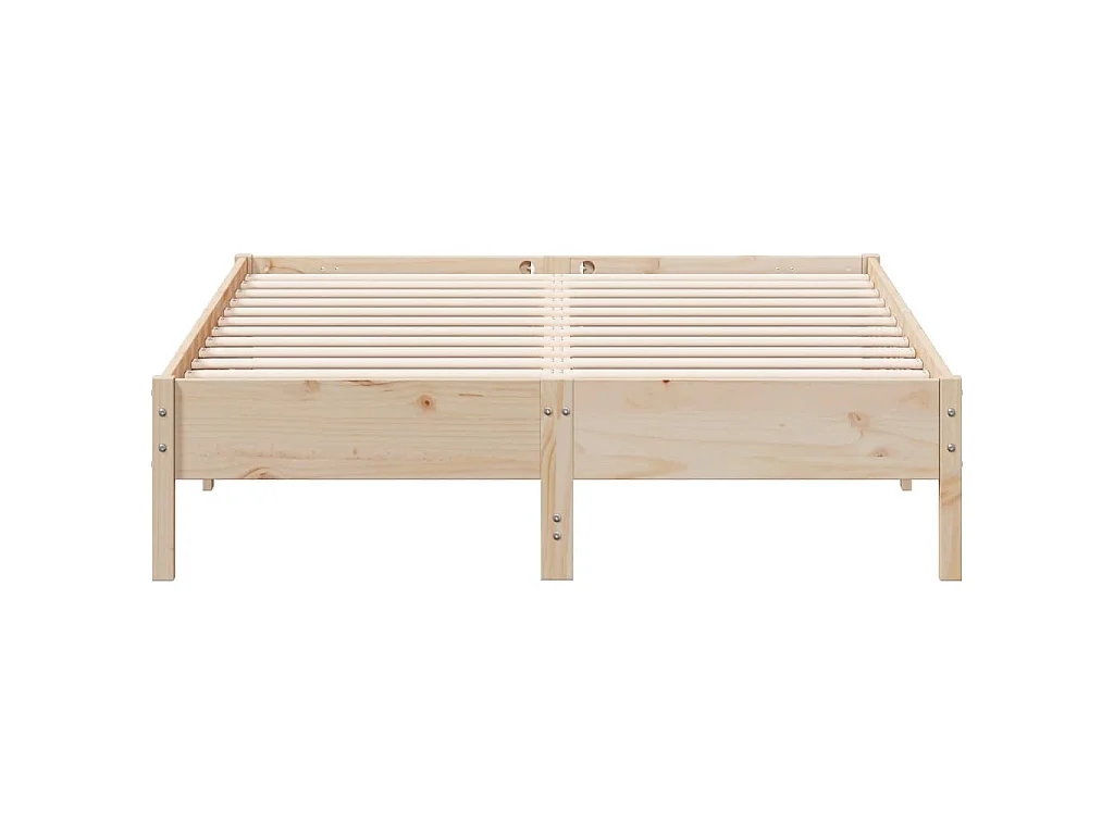 Cadre de lit sans matelas 160x200 cm bois massif de pin