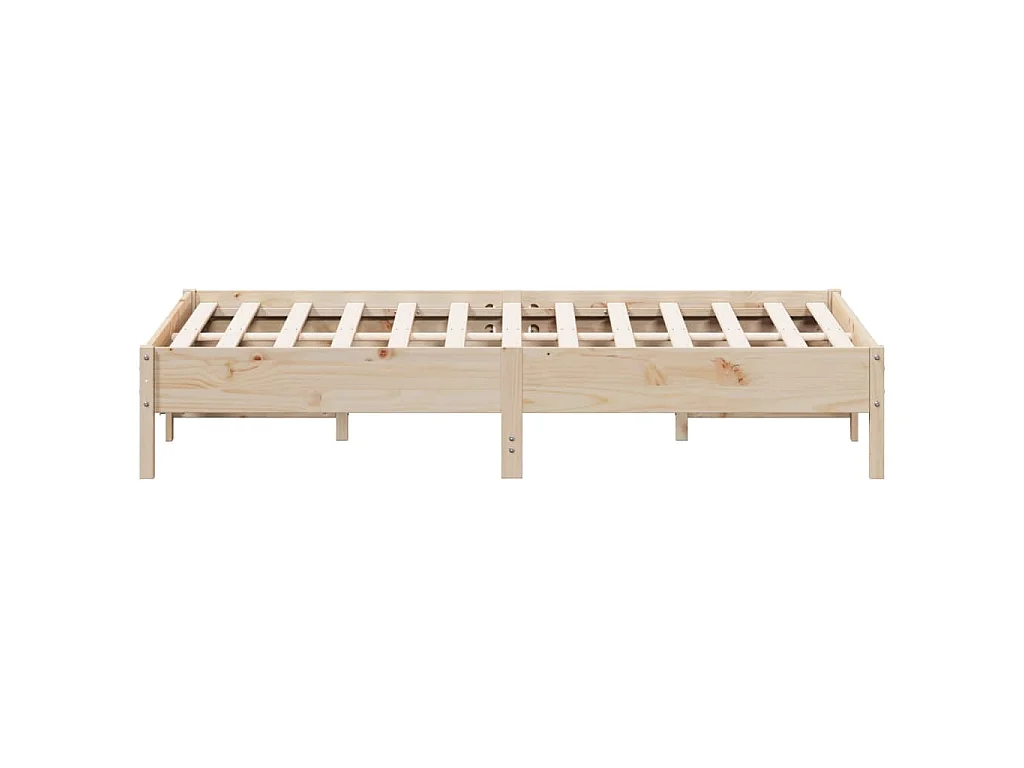 Cadre de lit sans matelas 160x200 cm bois massif de pin