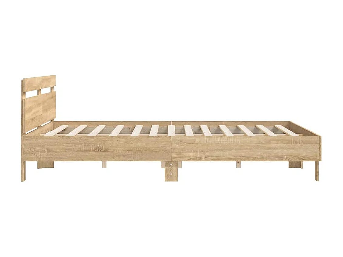Cadre de lit sans matelas chêne sonoma 180x200 cm