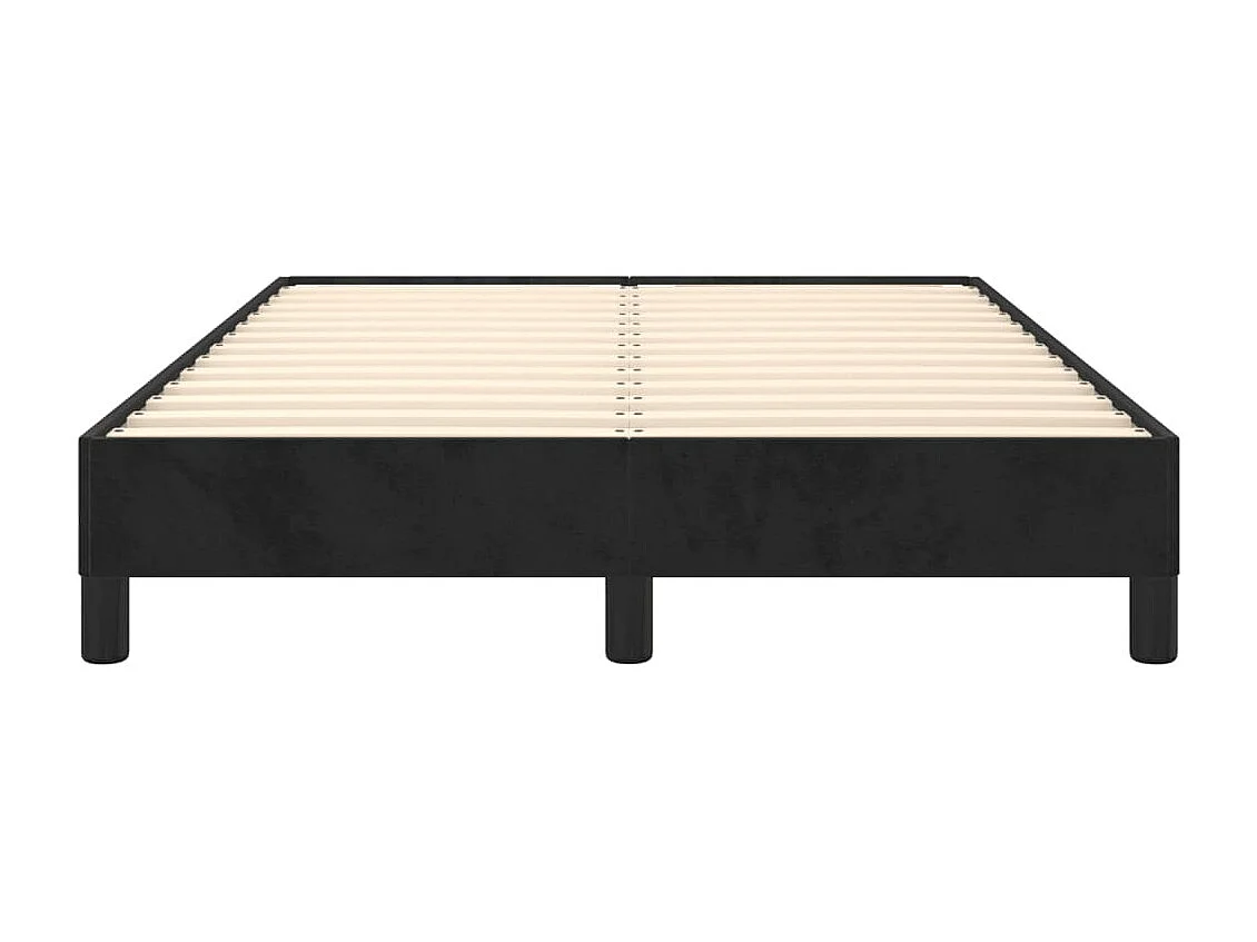 Bettgestell ohne Matratze Schwarz 120x190 cm Samt