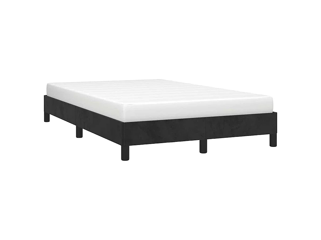 Bedframe zonder matras 120x190 cm fluweel zwart