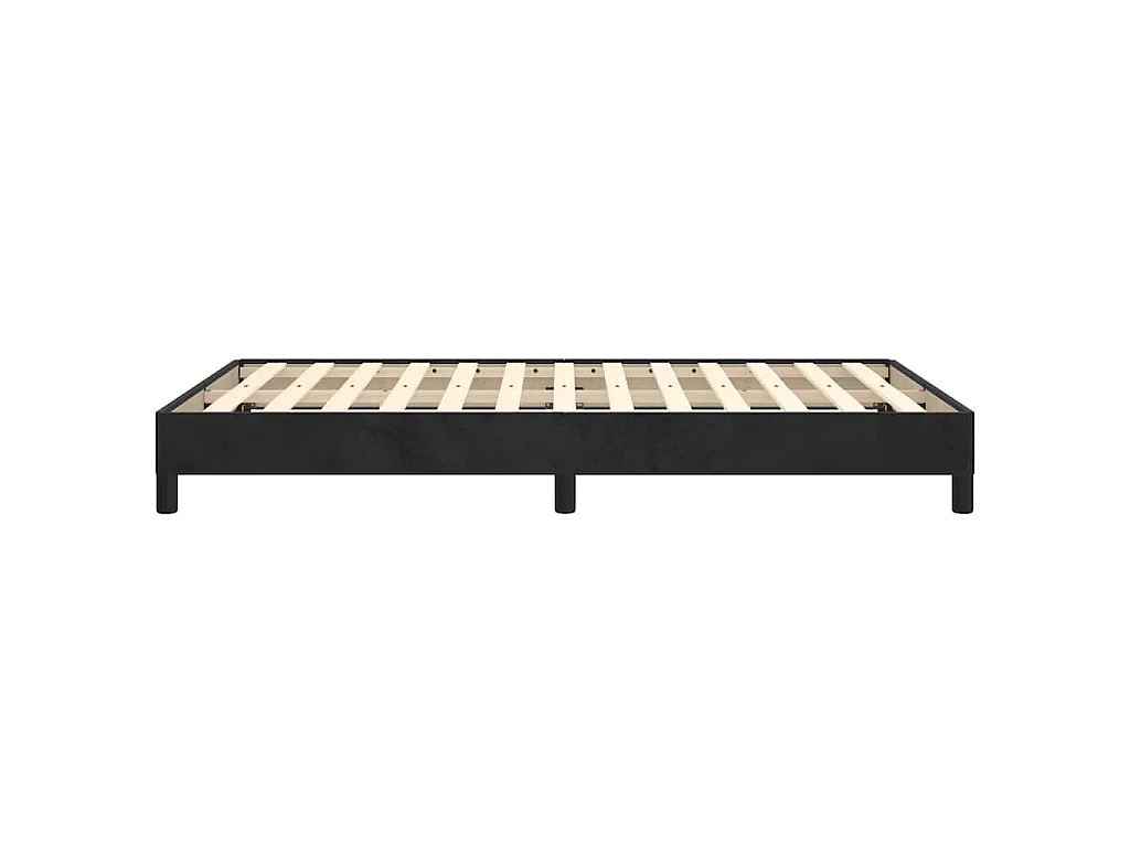 Bedframe zonder matras 120x190 cm fluweel zwart