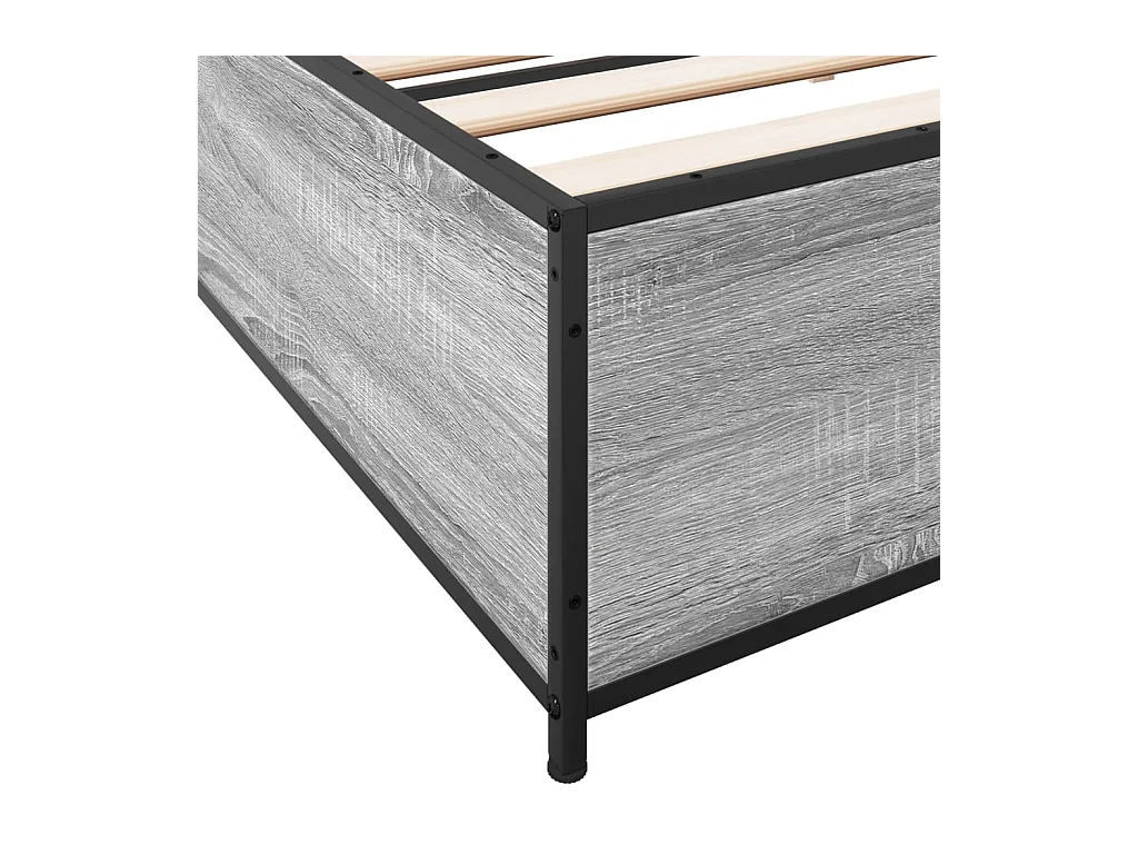 Giroletto Grigio Sonoma 200x200 cm in Legno Multistrato Metallo