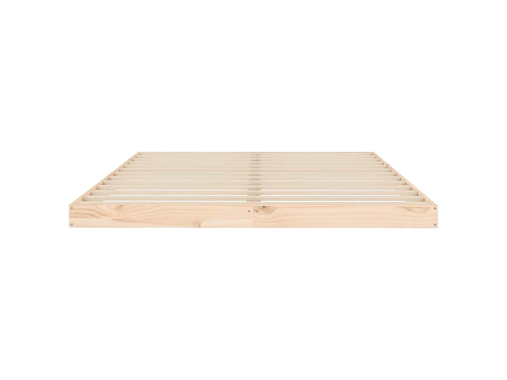 Estructura de cama sin colchón madera de pino 140x200 cm