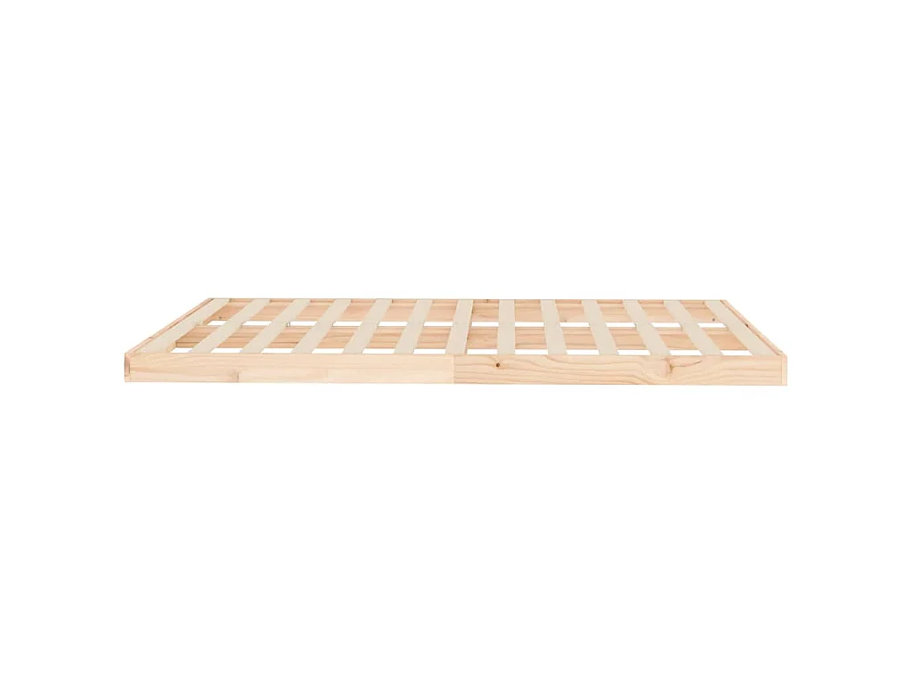 Estructura de cama sin colchón madera de pino 140x200 cm