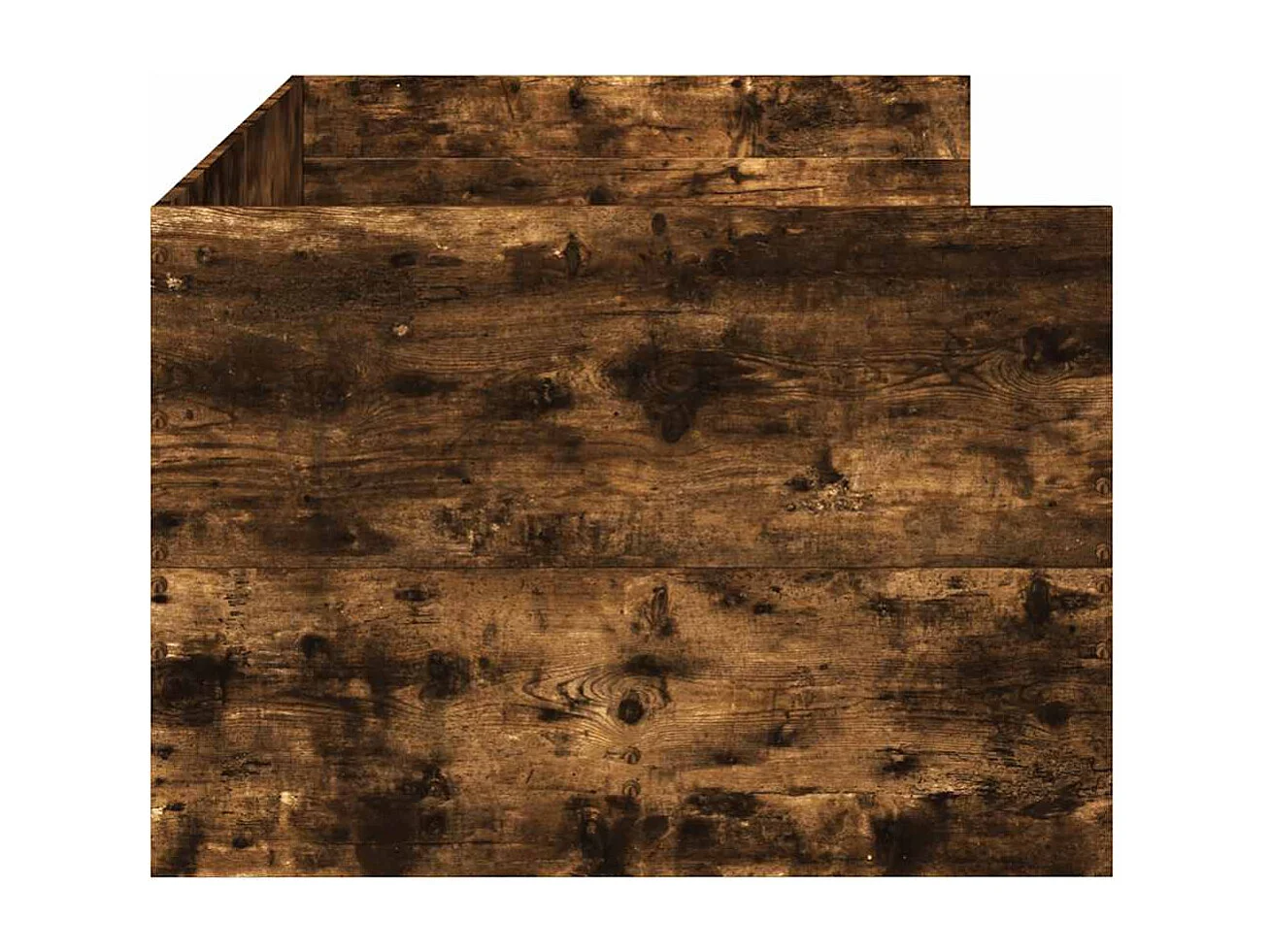 Slaapbank met lades zonder matras 100x200 cm gerookt eikenkleur