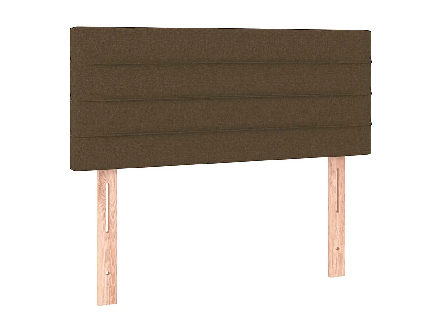 Boxspring met matras en LED stof donkerbruin 120x190 cm