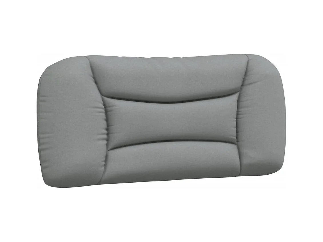 Lit avec matelas Hvar gris clair 80x200 cm tissu