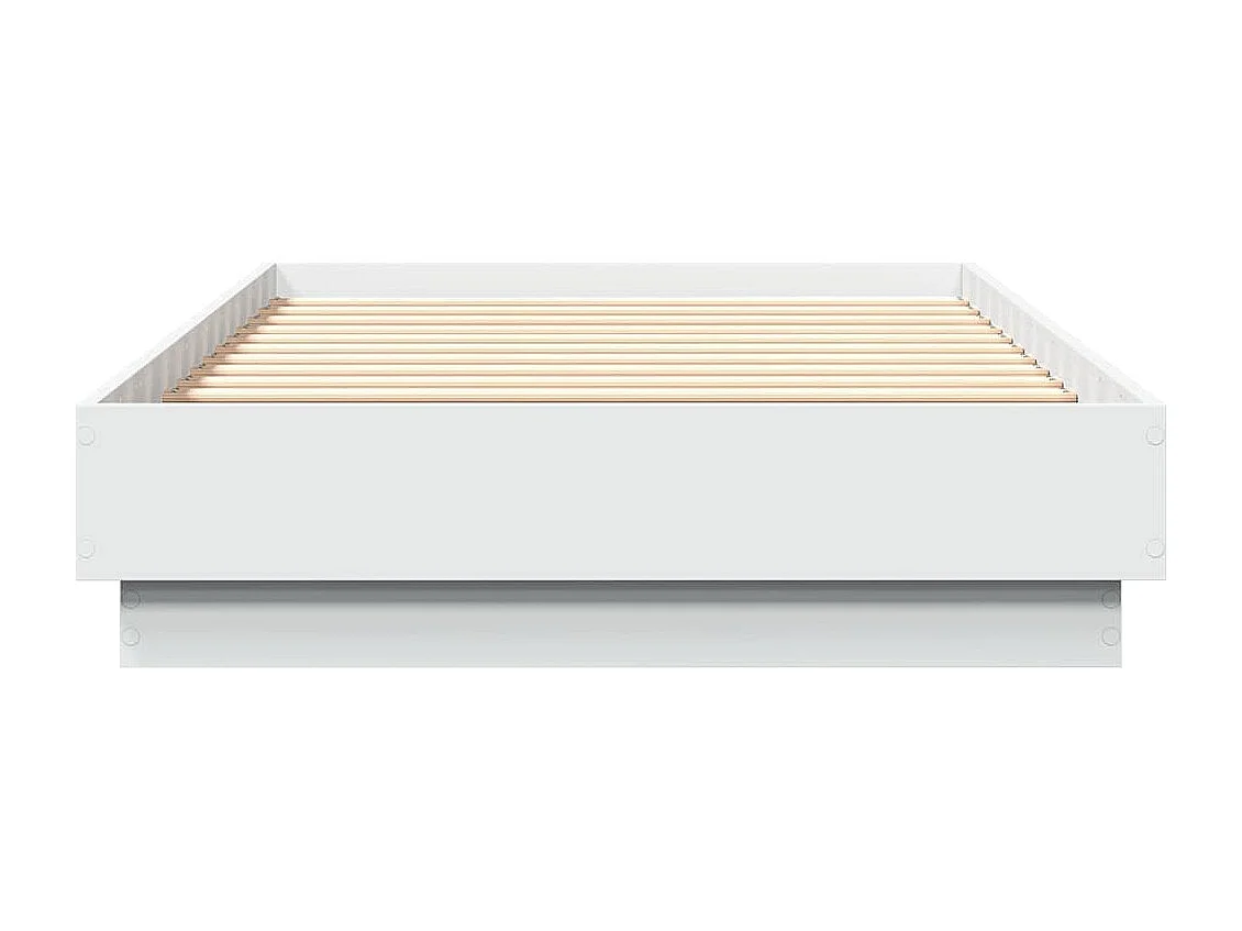 Cadre de lit sans matelas blanc 90x190 cm bois d'ingénierie
