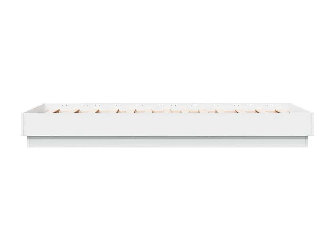 Cadre de lit sans matelas blanc 90x190 cm bois d'ingénierie