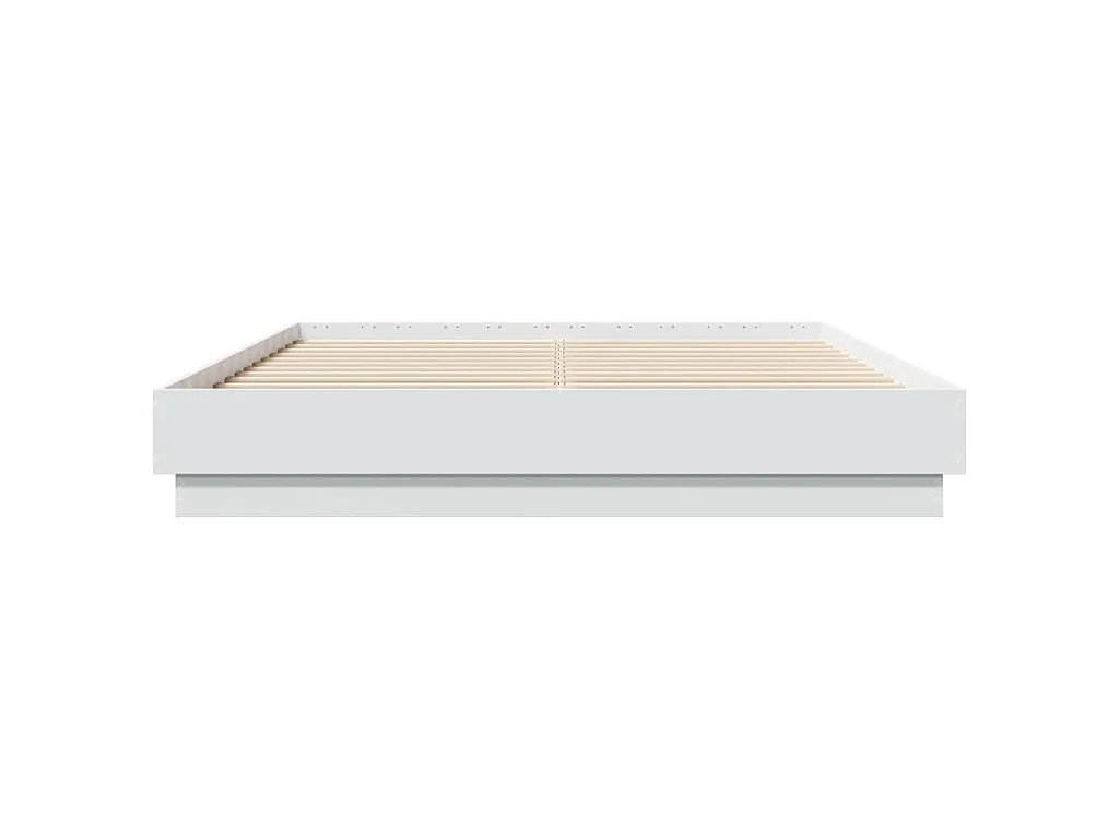 Cadre de lit sans matelas blanc 140x200 cm