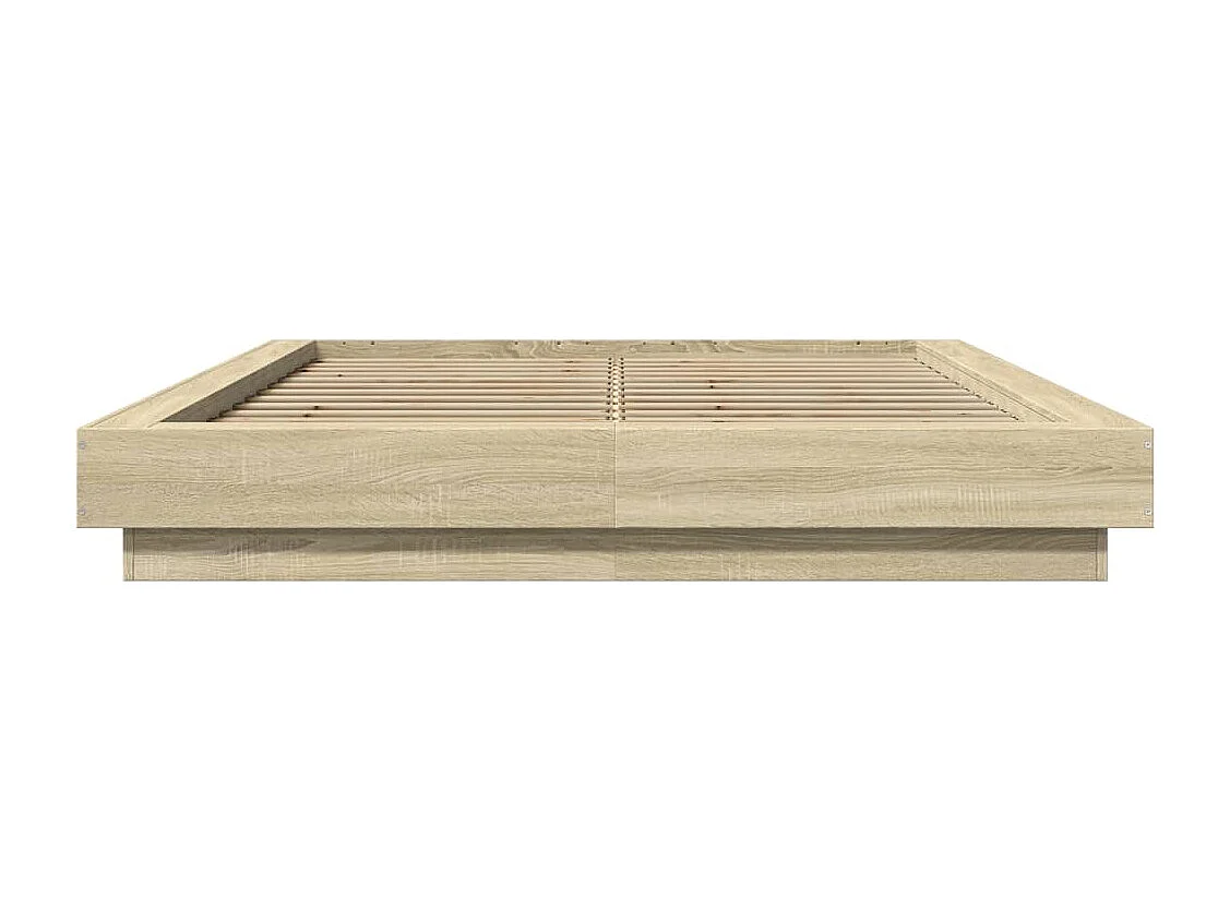 Cadre de lit sans matelas chêne sonoma 120x190 cm