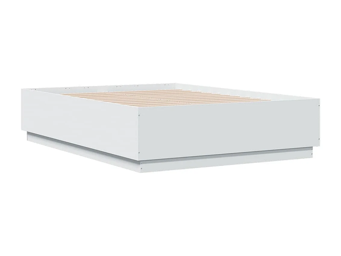 Estrutura de cama 120x190 cm derivados de madeira branco