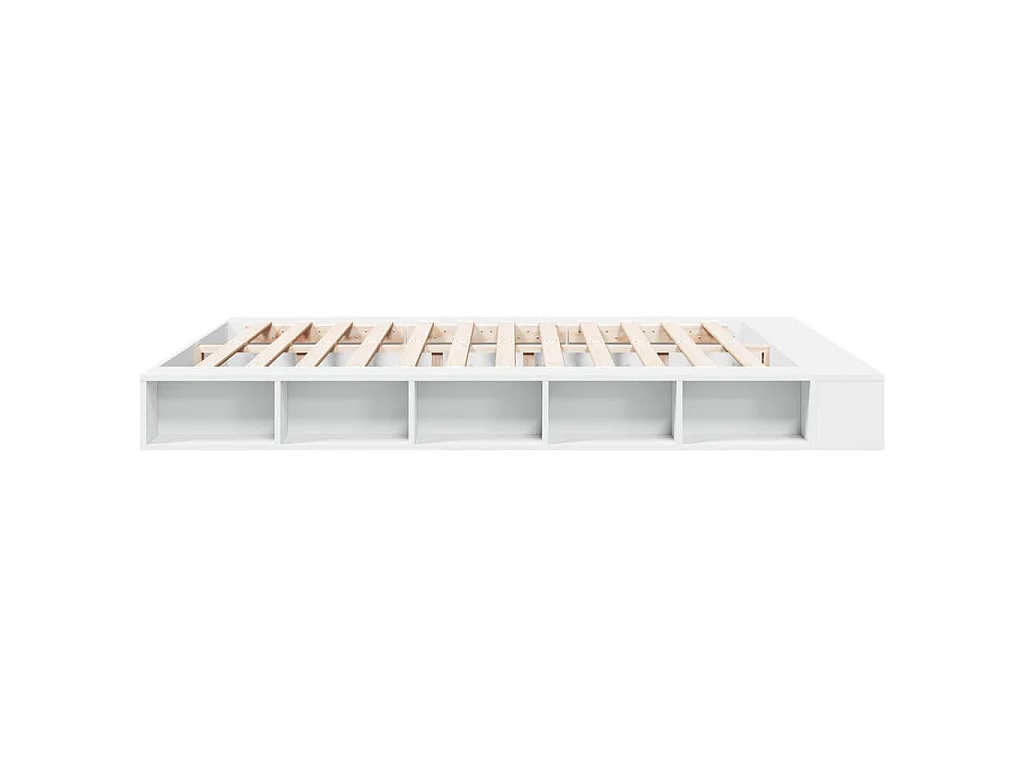 Bettgestell Weiß 180x200 cm Holzwerkstoff