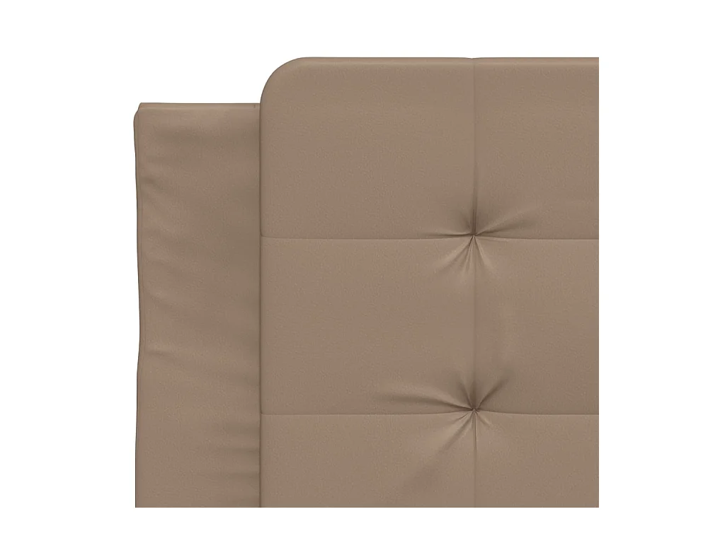 Giroletto con Testiera Cappuccino 90x190 cm in Similpelle
