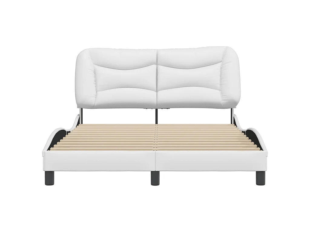 Giroletto senza Materasso Hvar Bianco 120x200 cm in Similpelle