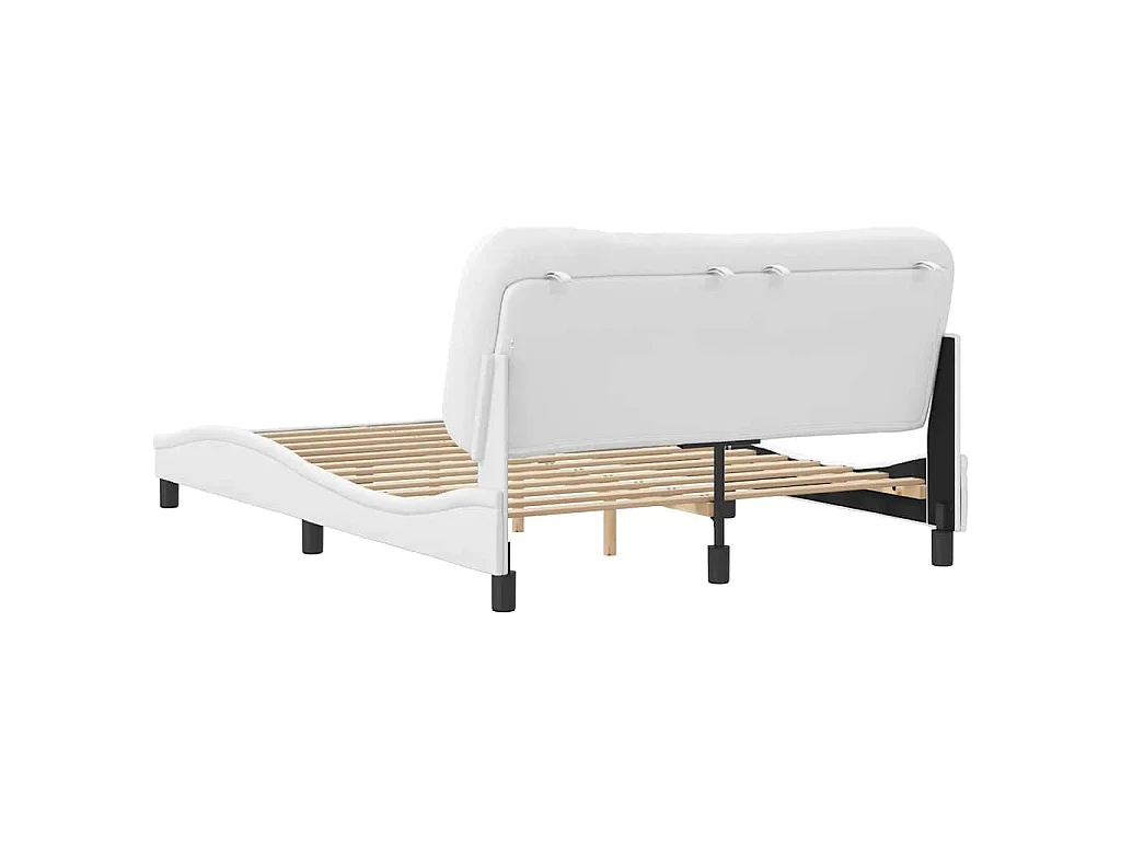 Giroletto senza Materasso Hvar Bianco 120x200 cm in Similpelle