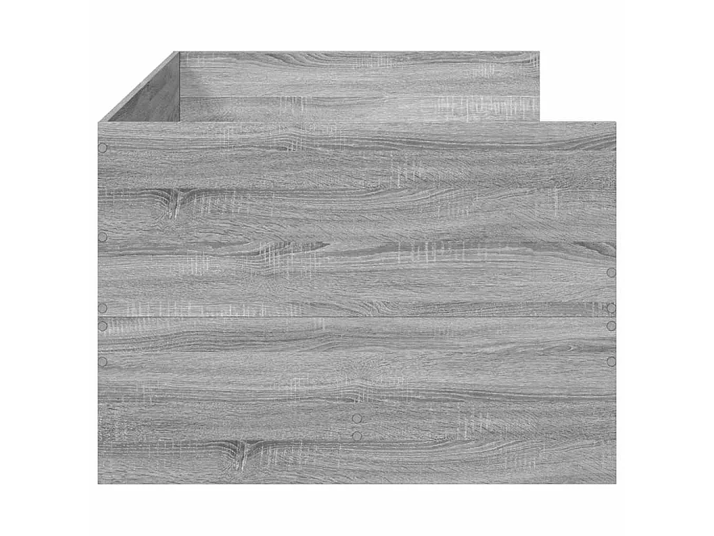 Slaapbank met lades zonder matras 90x200 cm grijs sonoma eiken