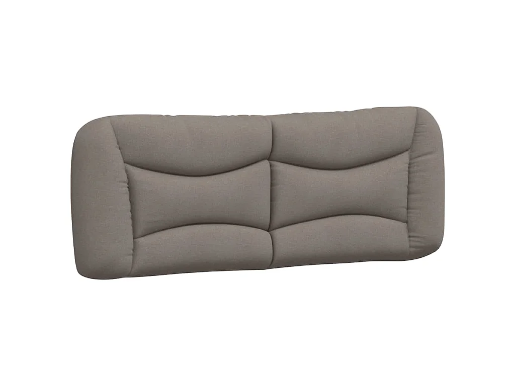 Bedframe met LED zonder matras "Hvar" 140x190 cm stof taupe