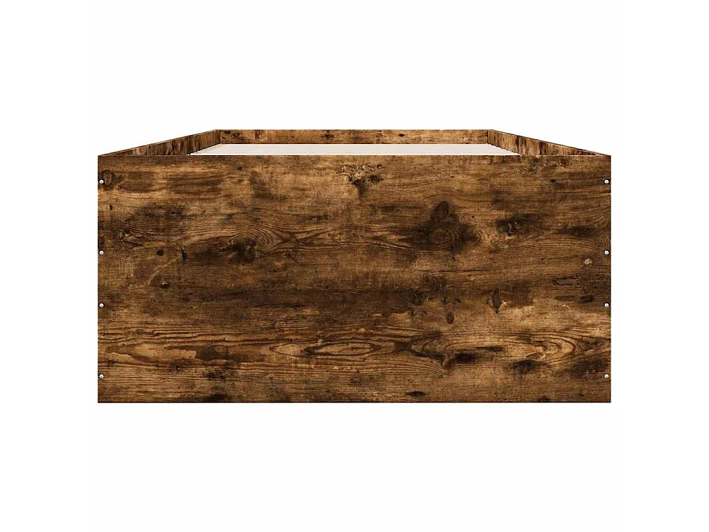 Bettgestell Räuchereiche 90x190 cm Holzwerkstoff