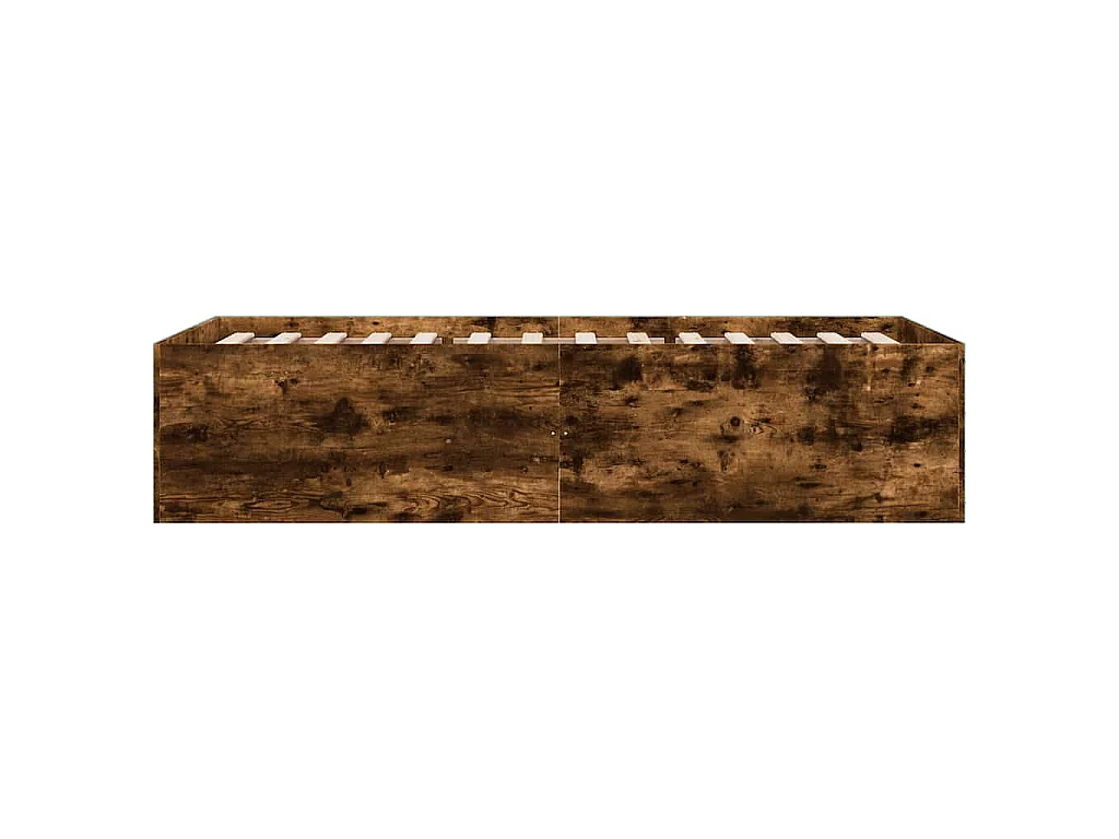 Bettgestell Räuchereiche 90x190 cm Holzwerkstoff