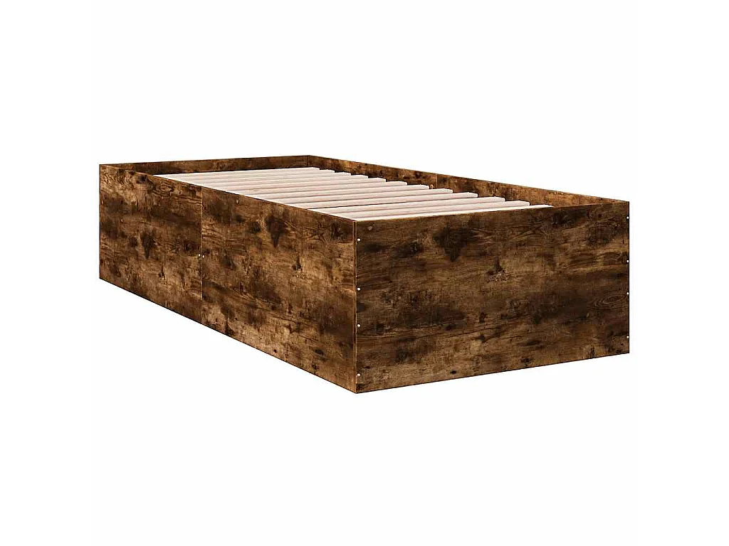 Bettgestell Räuchereiche 90x190 cm Holzwerkstoff