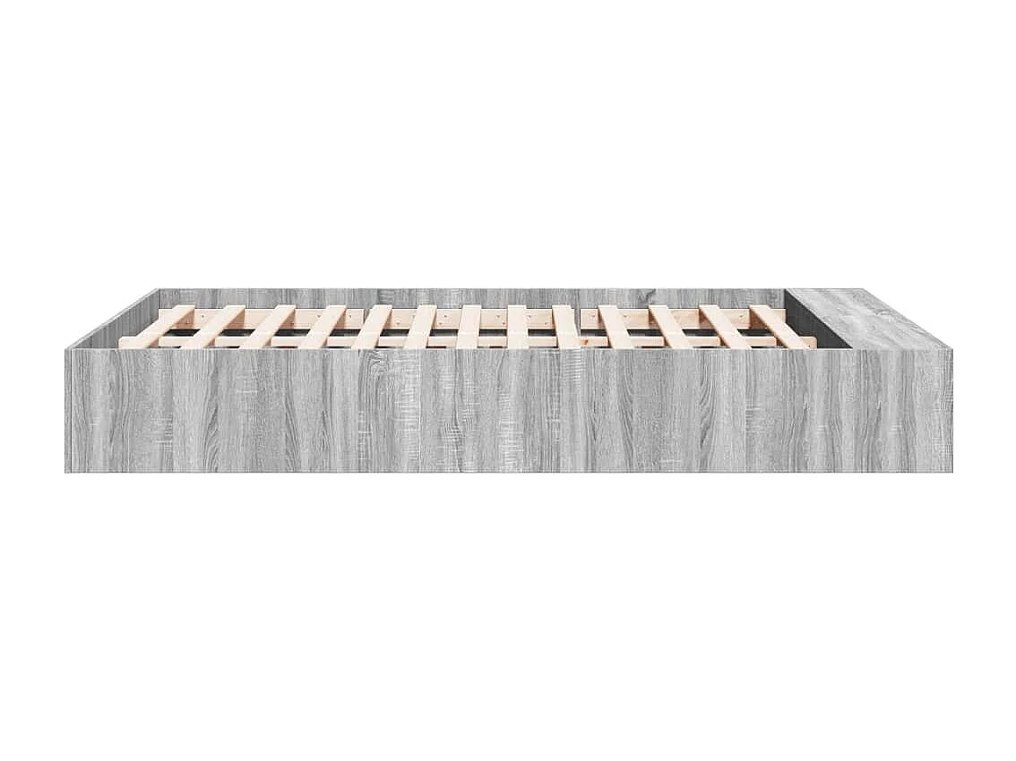 Bedframe bewerkt hout grijs sonoma eikenkleurig 120x200 cm