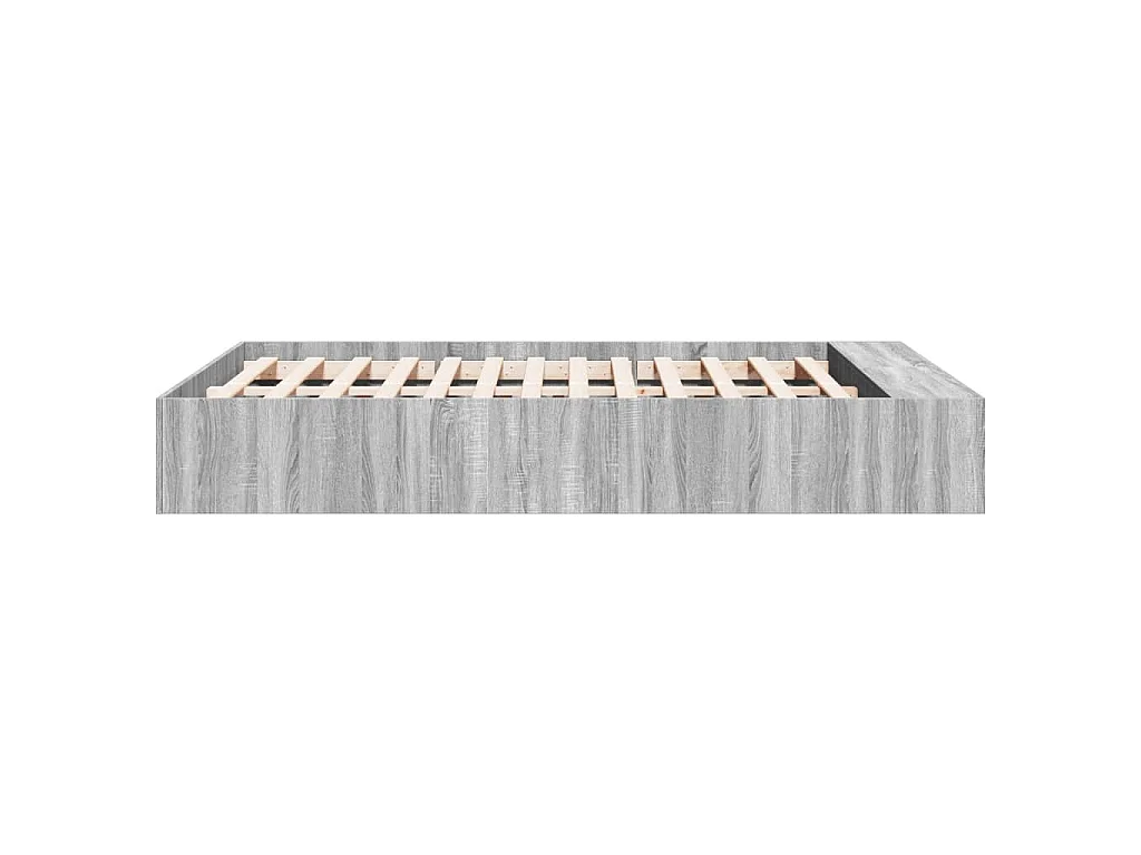 Bettgestell Grau Sonoma 120x200 cm Holzwerkstoff